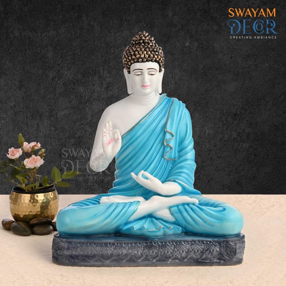 Healing Spirit Blue Blessing Buddha Statue