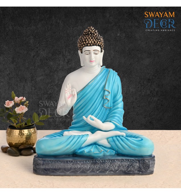 Healing Spirit Blue Blessing Buddha Statue