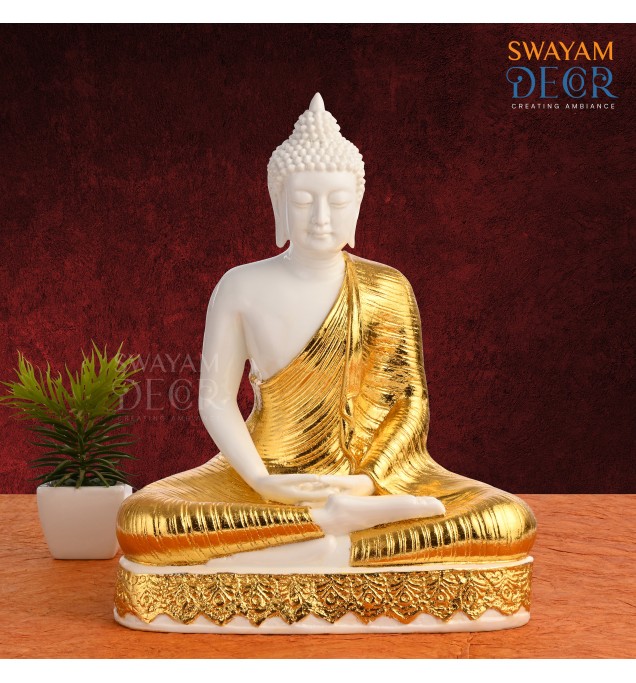 Golden Enlightenment Buddha Statue