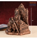 Chhatrapati Shivaji Maharaj Idol in Golden Black Finish