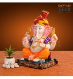 Elegant Pagadi Ganesha Statue