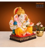 Ganesha Figurine with Chakra