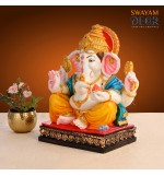 Ganesha Figurine with Chakra