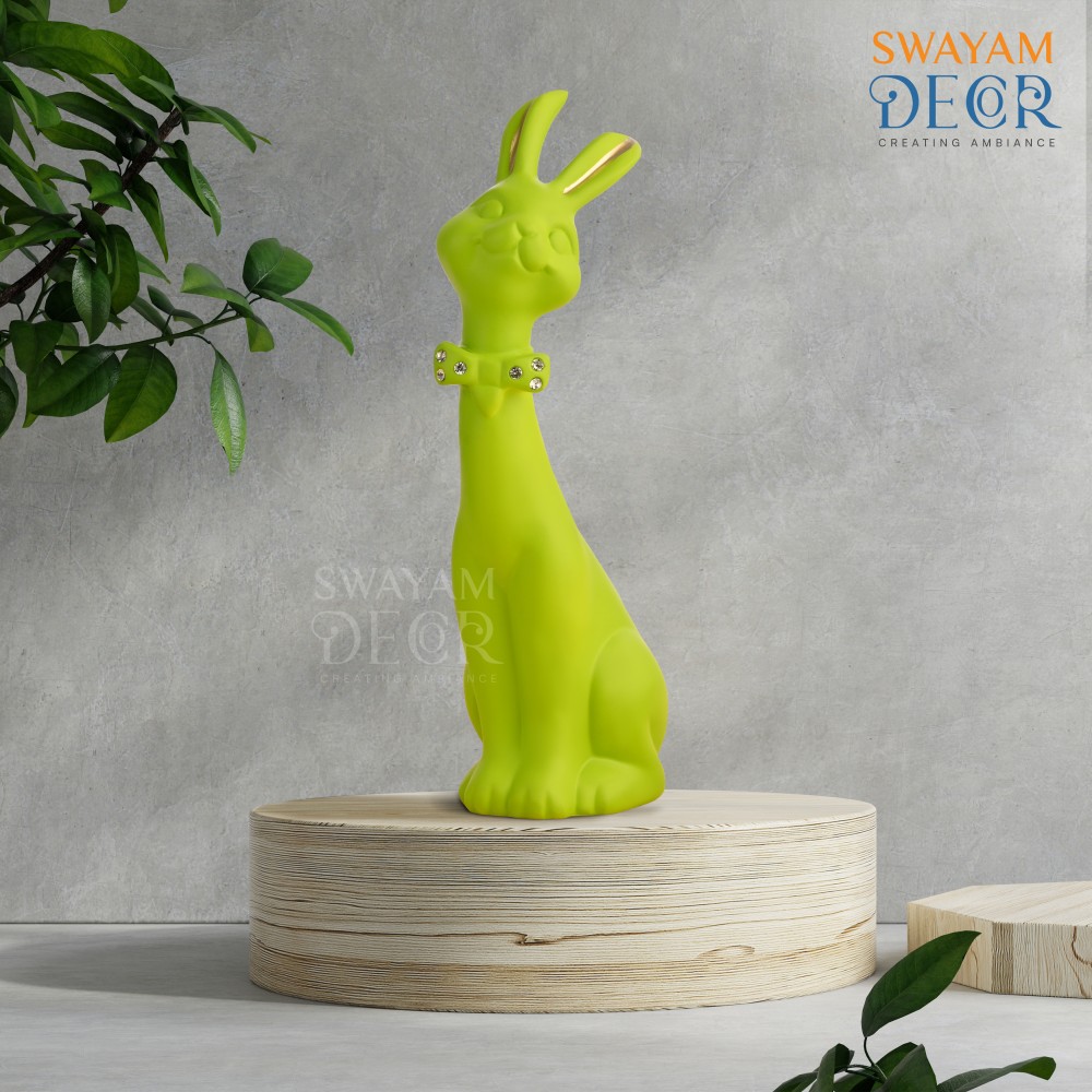 Bunny Shape Showpiece Figurine in Matte Finish