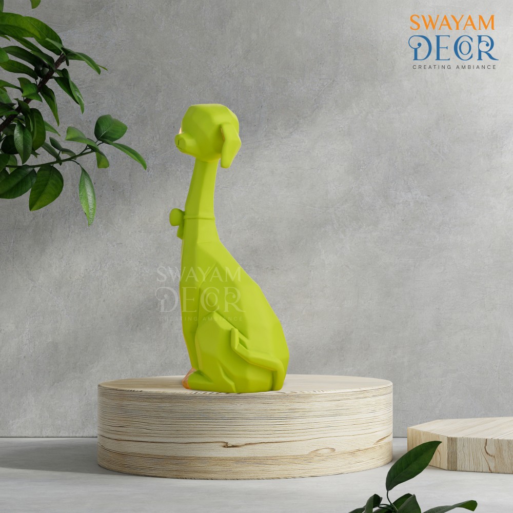 Puppy Decorative Statue with Smooth Matte Texture