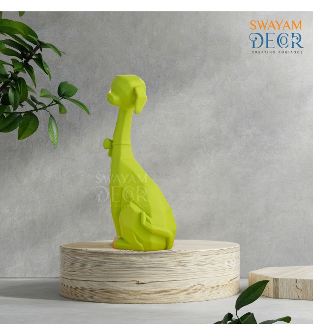 Puppy Decorative Statue with Smooth Matte Texture