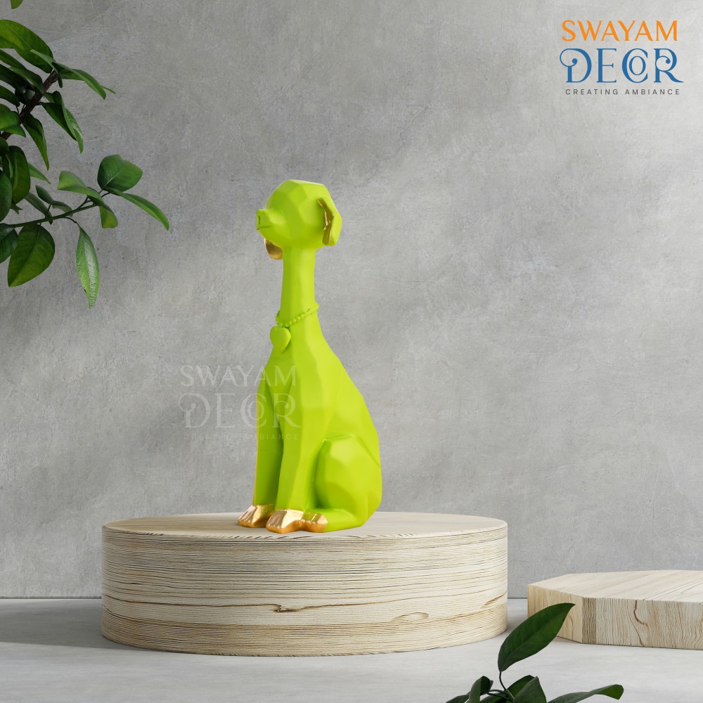 Puppy Shaped Decorative Sculpture with Elegant Matte Coating