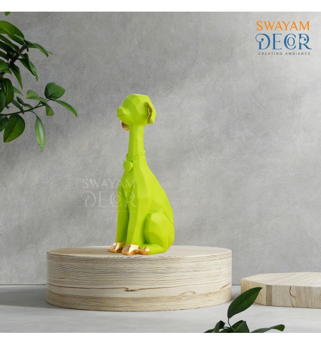 Puppy Shaped Decorative Sculpture with Elegant Matte Coating